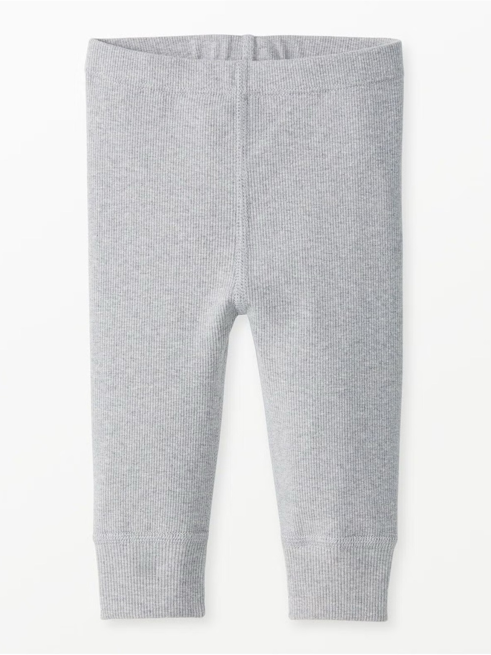 Hanna Andersson Heather Gray Ribbed Knit Leggings